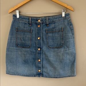 Rag & Bone Button Denim Skirt size 30